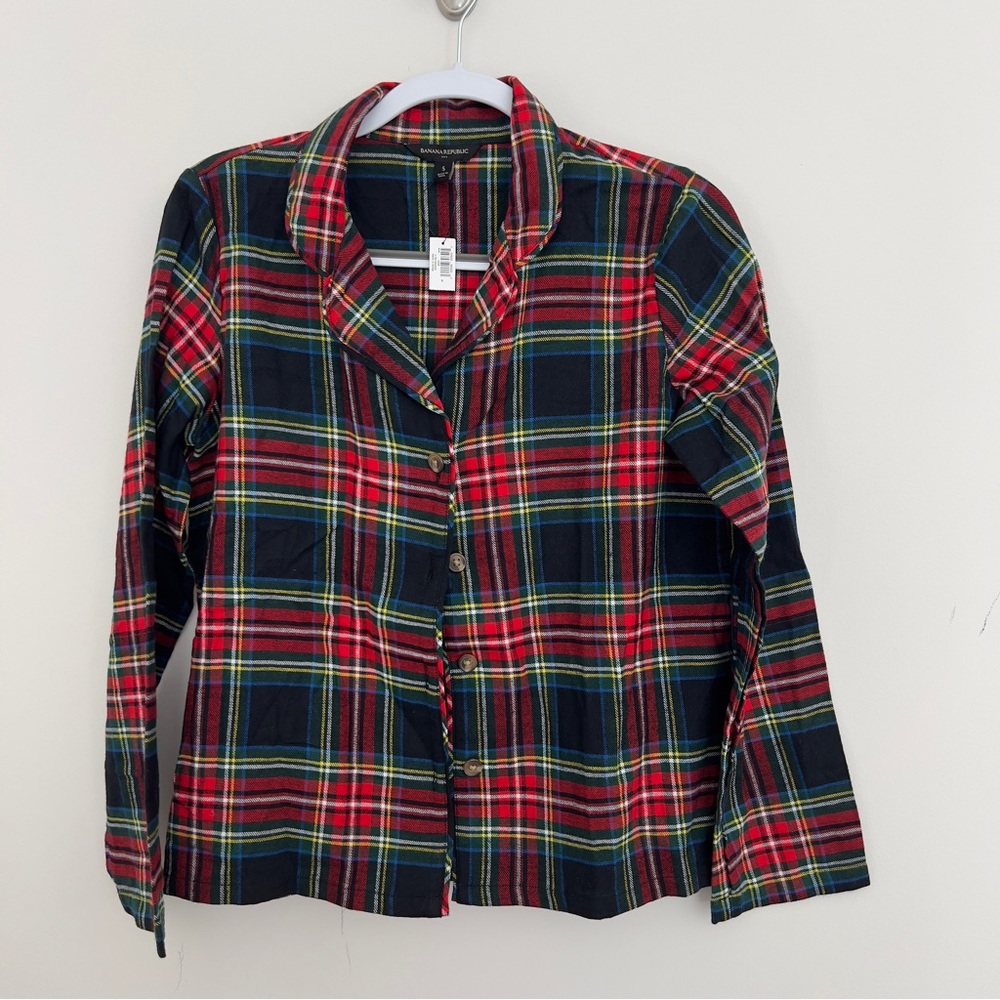NWT - Banana Republic Flannel Pajama Top